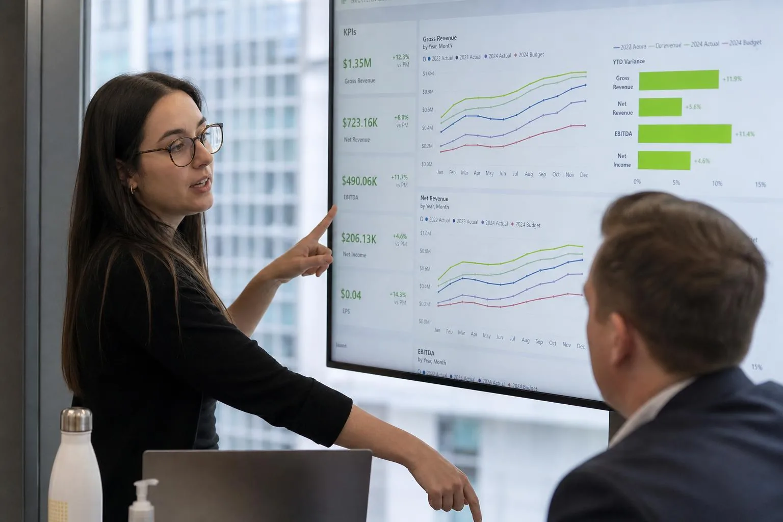 Tableaux de bord & pilotage pour PME québécoises — illustration du service NovaTrait